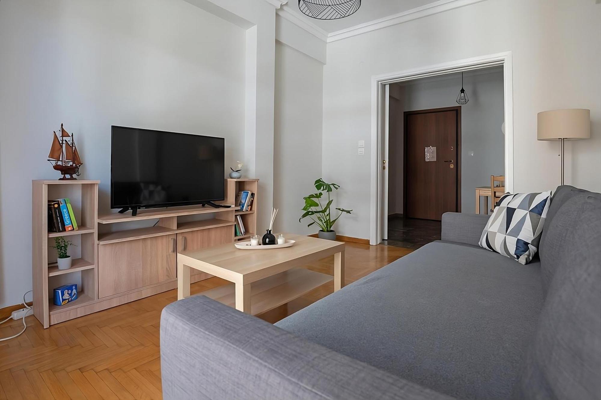 Entire Apt, 3Rd Floor, 1 Bedroom Athens Luaran gambar
